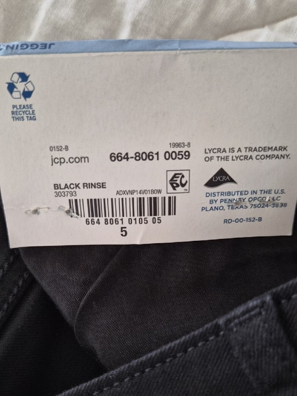 Arizona Jean Co. Hi Rise Jegging- Size 5 - Picture 8 of 9